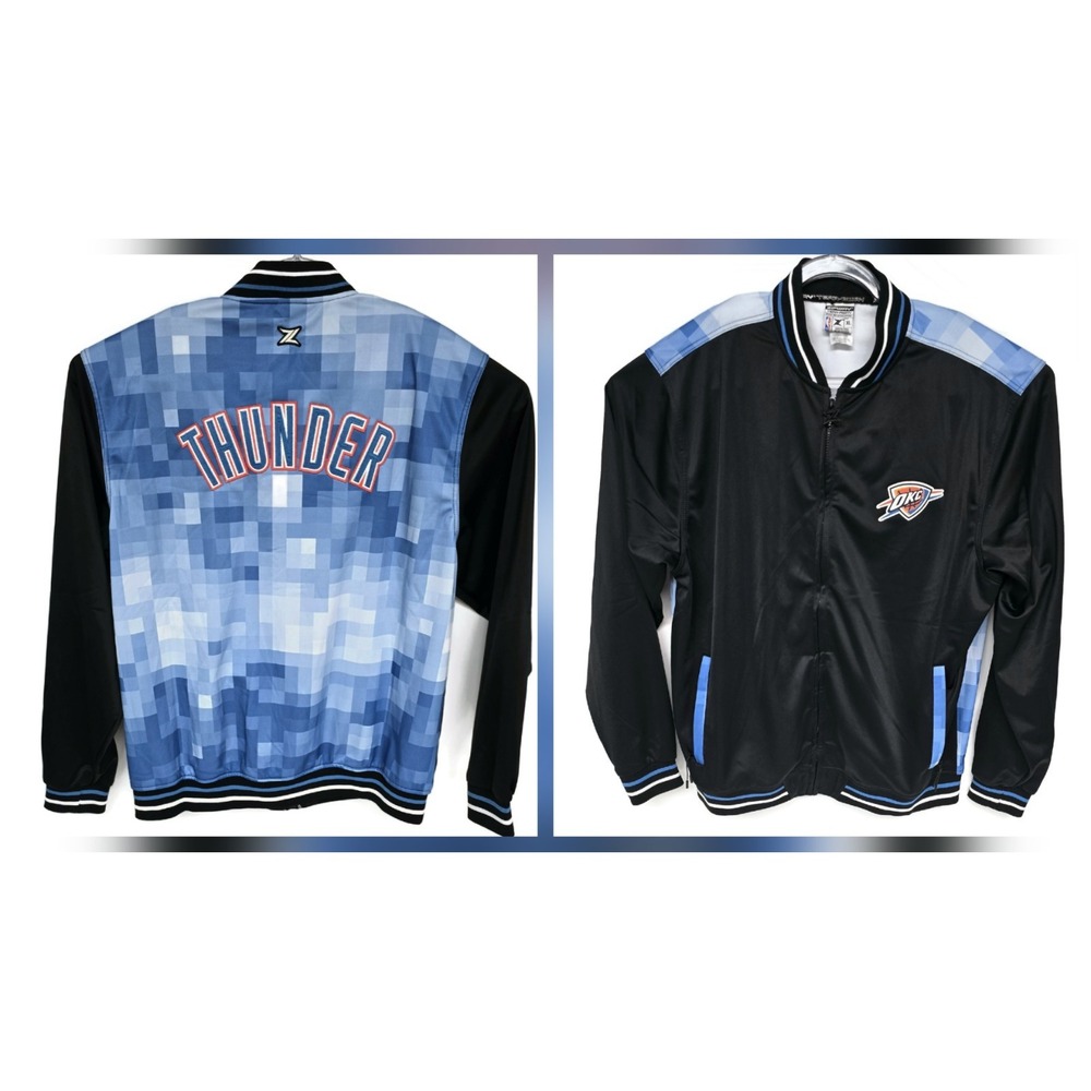 Vintage Zipway NBA Oklahoma City OKC Thunder Jacket Official Zip XL